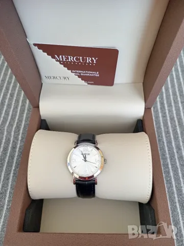 Mercury Swiss Made ръчен часовник 36мм, сребърен, снимка 2 - Други - 55961645
