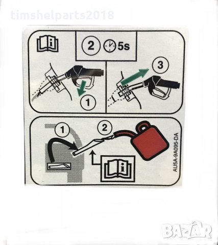 Фуния за пълнене на гориво БЕНЗИН за Ford Fiesta, Focus,C-Max, B-Max, Mondeo, Kuga, снимка 5 - Аксесоари и консумативи - 34858804