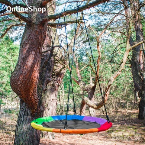 Детска люлка Costway, 100 см, многоцветна/синя, 150 кг, снимка 5 - Други - 53457065