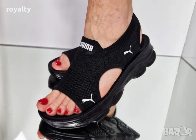 Puma черни дамски сандали , снимка 5 - Сандали - 50394282