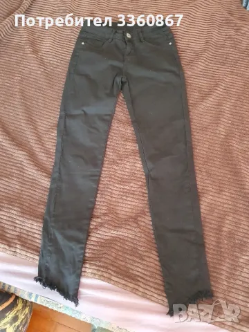 Черни дънки слим, снимка 3 - Дънки - 49238875