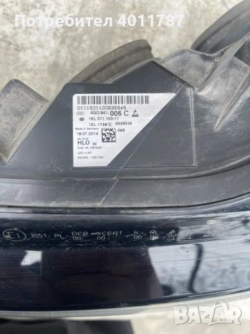 Оригинален ляв фар за Audi A6 4G, снимка 3 - Части - 53692350