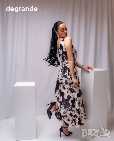 Официална дълга рокля с коланче, снимка 2 - Рокли - 50897336