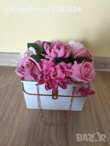 Букет  от пластични цветя