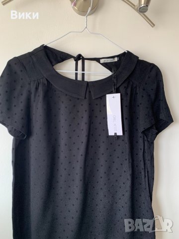 Нова черна дамска блуза, снимка 5 - Тениски - 40065104