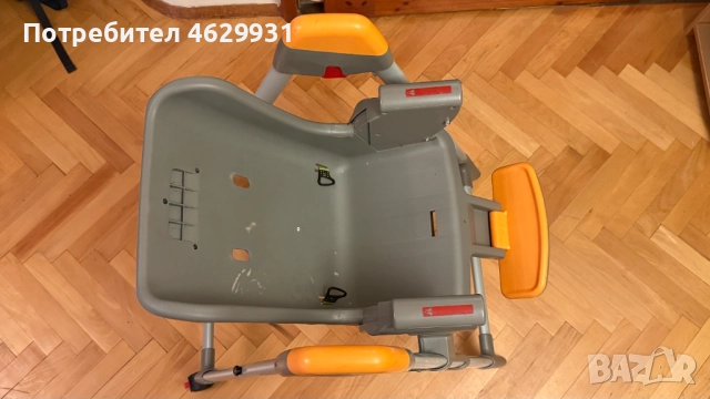 Детско повдигащо се столче за хранене, 55см..83см. 6-стъп. Височина, Наклон - 3 стъпки. Мн. Запазено, снимка 4 - Столчета за хранене - 52172566