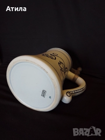 халба порцелан и метал немска, снимка 4 - Антикварни и старинни предмети - 52866064