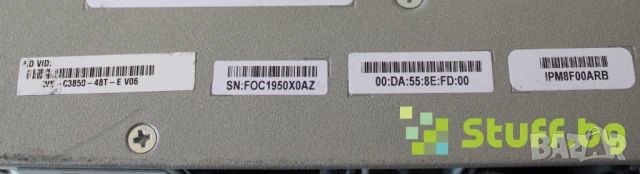 Суич Cisco Catalyst WS-C3850-48T-E, снимка 5 - Суичове - 50534445