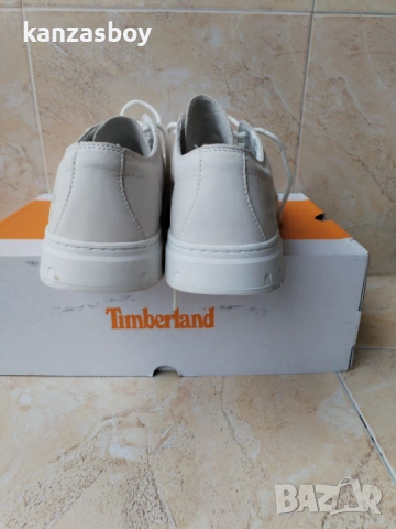timberland Maple Grove Trainer for Men in White - мъжки кожени кецове КАТО НОВИ 45, снимка 11 - Кецове - 53470052