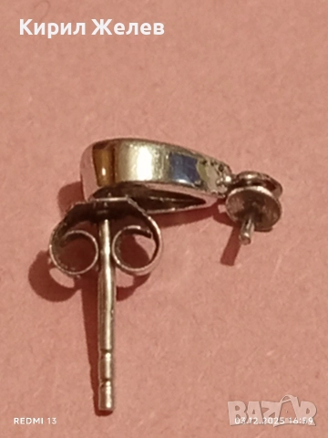 Елегантни дамски сребърни обеци с ювелирно фасетиран чист планински кристал 34241, снимка 3 - Обеци - 52640678