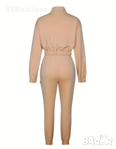 💃 Дамски Ежедневен Комплект от Две Части с Цип 💃, снимка 4 - Комплекти - 52232570