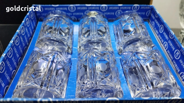 кристални чаши , снимка 7 - Антикварни и старинни предмети - 25922270