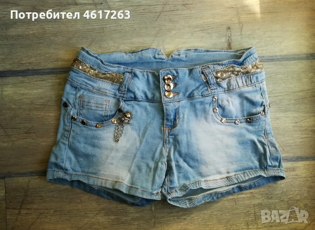 Къси дънкови панталони, L