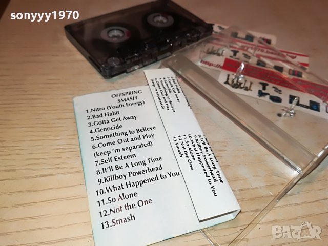 OFFSPRING SMASH-КАСЕТА 2201231858, снимка 14 - Аудио касети - 39395649