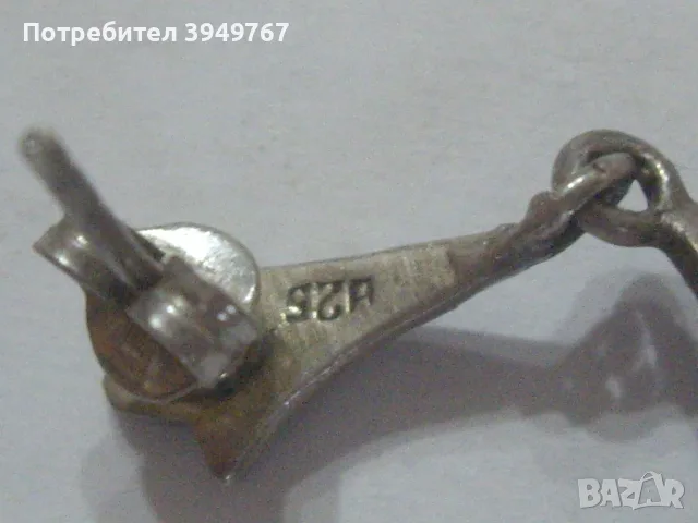 Сребърни обици., снимка 4 - Обеци - 56011669