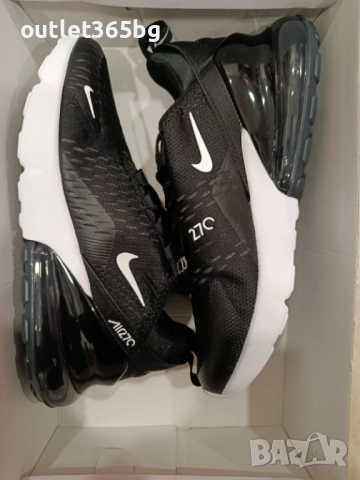 Nike - Air Max 270 номер 37.5 дамски черни Оригинал Код 7502, снимка 2 - Маратонки - 52283483