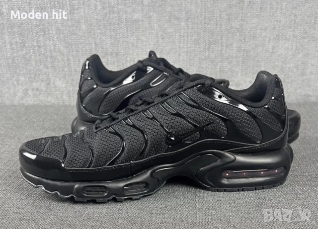 Nike Air Max Plus Tn Triple Black унисекс маратонки висок клас реплика, снимка 3 - Маратонки - 51662987
