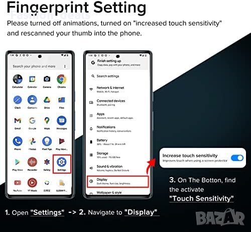 Нов Протектор за екран за Google Pixel 7A 2 броя фолио + 2 броя протектор за обектив, снимка 8 - Фолия, протектори - 41956034