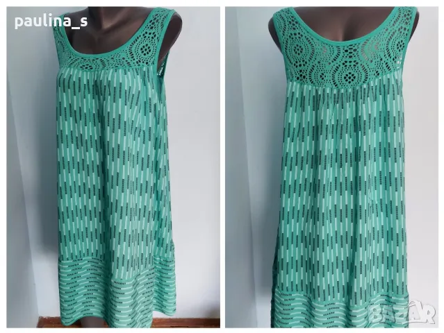 Два броя / Летни рокли от текстил и дантела / голям размер , снимка 2 - Рокли - 36845663