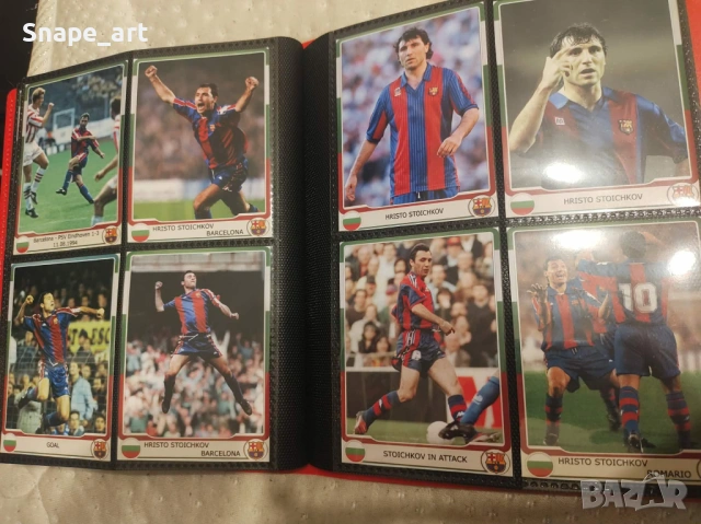 За колекционери: Албум със 160 картички на Христо Стоичков ЦСКА Барселона Парма, снимка 5 - Футбол - 53575698