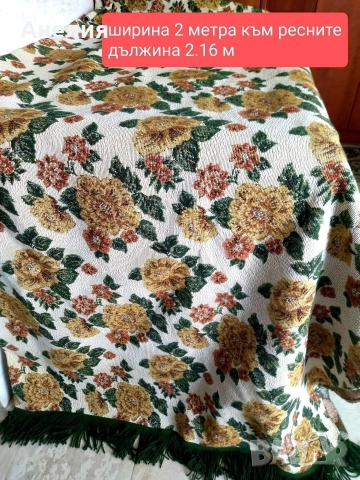 Жакардова красива покривка за маса или легло, снимка 3 - Покривки за маси - 52938378