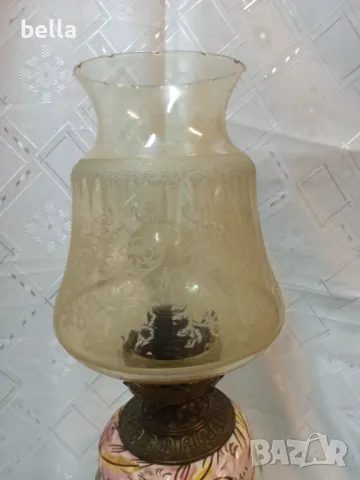 Антикварна висока настолна лампа Capodimonte, снимка 4 - Антикварни и старинни предмети - 49646525