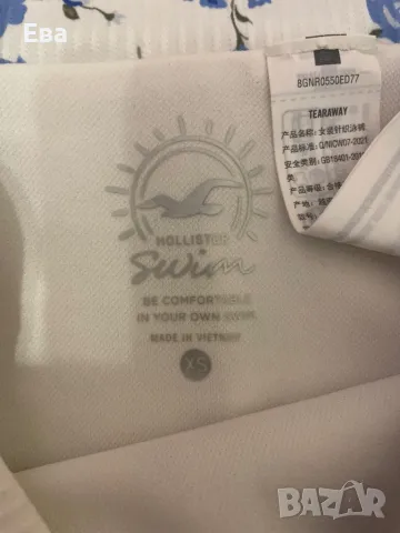  HOLLISTER Долнище на бански тип бикини в Бяло, снимка 3 - Бански костюми - 49744370