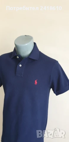 POLO Ralph Lauren Pique Cotton Slim Fit Mens Size S  ОРИГИНАЛ! Мъжка Тениска!, снимка 4 - Тениски - 50822537