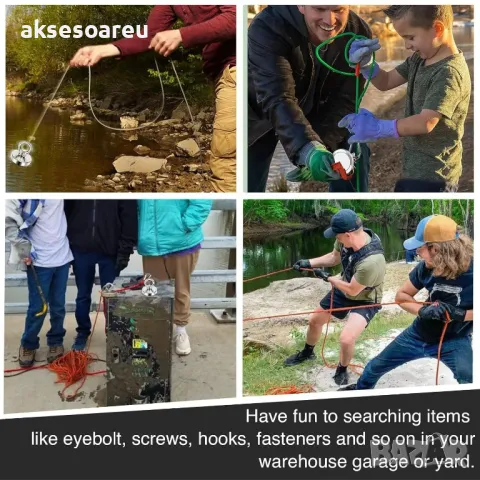 Супер Силен мощен неодимов магнит който се закача с въженце за изваждане на метални предмети от река, снимка 11 - Колекции - 47851474