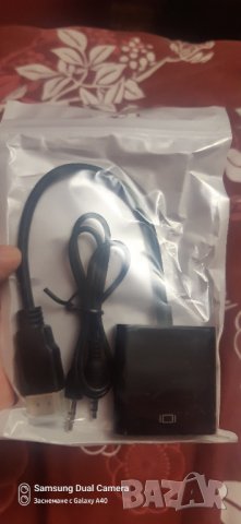 Hdmi към Vga конвертор+аудио Жак,нов, снимка 1