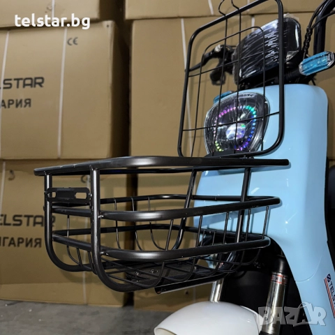 Eлектрически скутер TELSTAR EMAL IDEAL 1500W с двойна седалка и възможност за педали Нов модел 2025,, снимка 7 - Мотоциклети и мототехника - 52426393