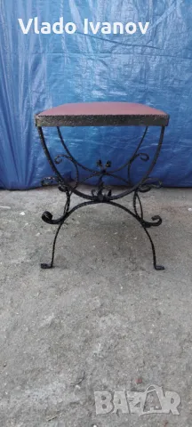 2 бр табуретки от ковано желязо., снимка 3 - Дивани и мека мебел - 49937617