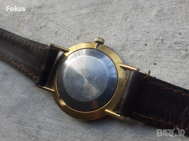 Мъжки механичен часовник Полет де лукс - 20 микрона позлата, снимка 5 - Антикварни и старинни предмети - 52695373