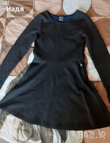 Черна плътна рокля , снимка 1
