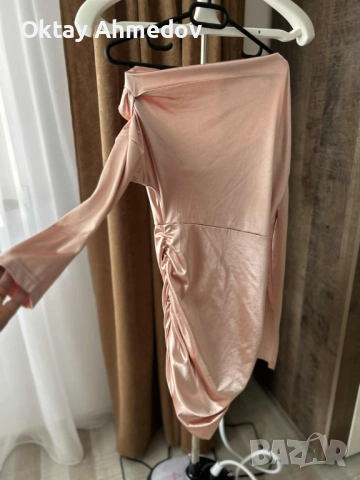 Рокля сатенена, снимка 2 - Рокли - 51482238
