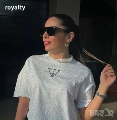 Памучни дамски тениски Guess , снимка 7 - Тениски - 50405591