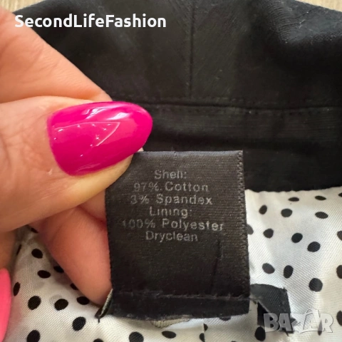 Дамско сако Ann Taylor Petite, размер 10P, черно, снимка 7 - Сака - 53412933