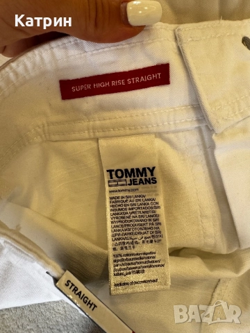 Tommy Jeans 3/4 - бели дънки, снимка 8 - Дънки - 51637611