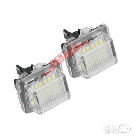 LED плафони за регистрационен номер подходящи за Mercedes-Benz W204 W212 W221 W216 C207, снимка 2 - Аксесоари и консумативи - 53081432