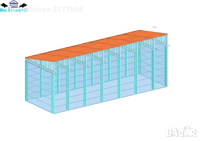ЛИЗИНГ - Халета, Хале, Магазини, Магазин, Складове 140м2-20м х 7м х 6, снимка 3 - Строителни материали - 44181952