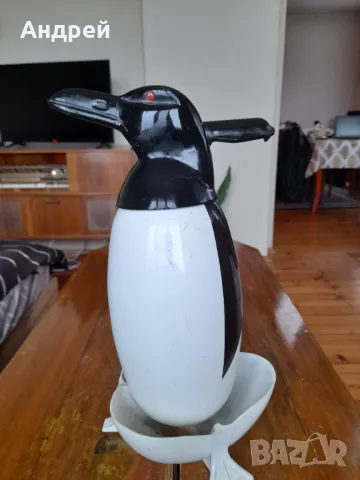 Стар сифон Пингвин, снимка 3 - Антикварни и старинни предмети - 48852002