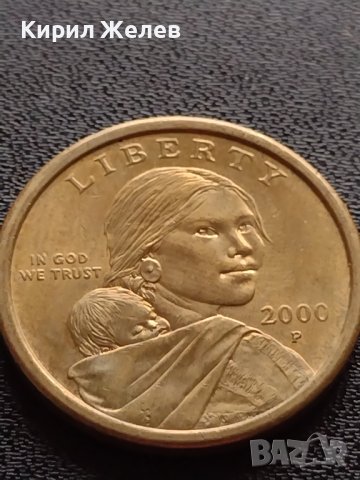 Монета 1 долар 2000г. САЩ Сакагавеа долар за КОЛЕКЦИЯ 38026, снимка 2 - Нумизматика и бонистика - 40767549