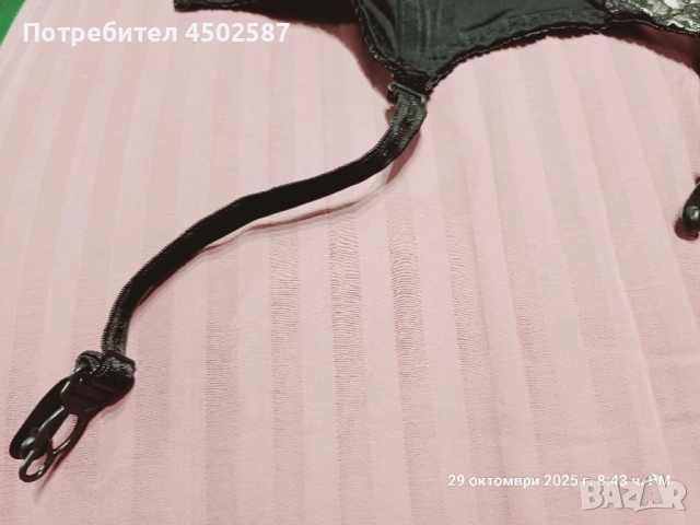 Корсет в черно и бяло, снимка 5 - Корсети, бюстиета, топове - 52698084
