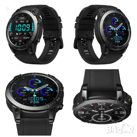 Смарт часовник Zeblaze Ares 3 Pro, AMOLED, 1.43'', Разговори,Водоустойчив ,Черен, снимка 4 - Мъжки - 47920731