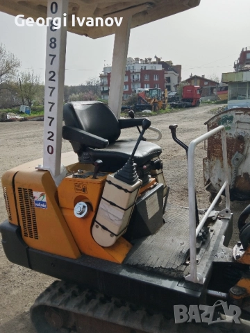 мини багер Ханикс Н15А 18к.с. 1.5т.мотор Мицубиши 95г. готов за работа , снимка 10 - Индустриална техника - 51484889