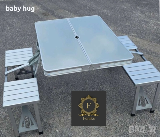 Комплект маса с 4 стола