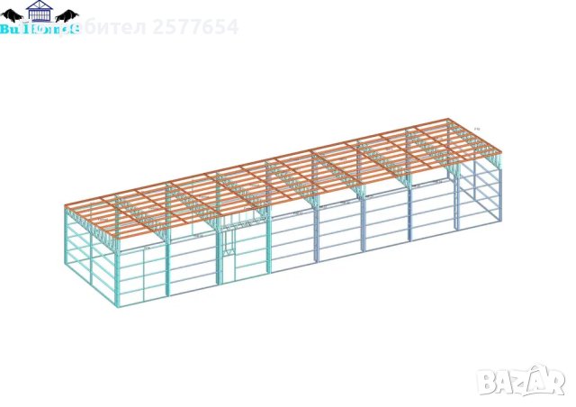 ЛИЗИНГ - Халета, Хале, Магазини, Магазин, Складове 240м2-8м х 30м х 4, снимка 1 - Строителни материали - 44161037