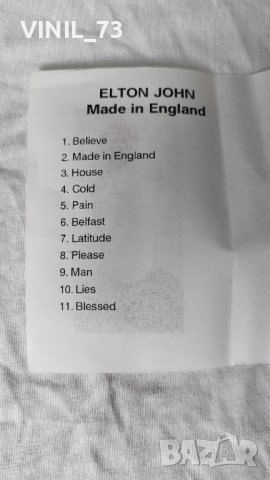 Elton John – Made In England, снимка 3 - Аудио касети - 42314774