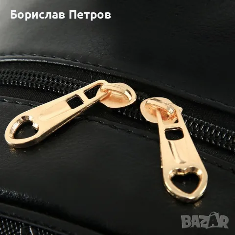 Комплект раница и 3 чантички / Цвят: Черен, снимка 14 - Чанти - 55784104