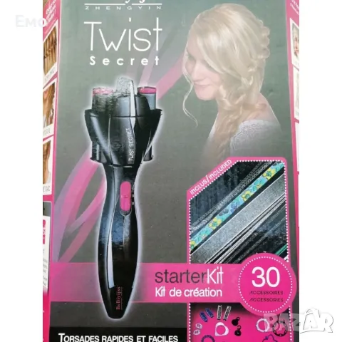 Уред за сплитане на коса: Twist Secret - Материал: Пластмаса., снимка 15 - Аксесоари за коса - 48077998